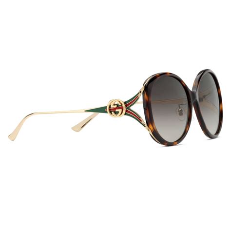 gucci round frame injected sunglasses|gucci vintage round sunglasses.